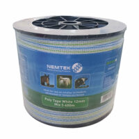 Nemtek-Electric-Fence-Poly-Tape-12mm-Wide-Mix5-400m-roll-AW-PTMX12MM-400- Lint 12mm mix 5 400m