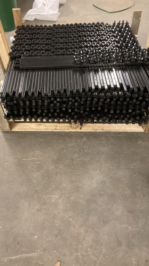 Beugel Topping/dakrand beveiliging 6 draads lengte 1 M. Prijs op aanvraag.